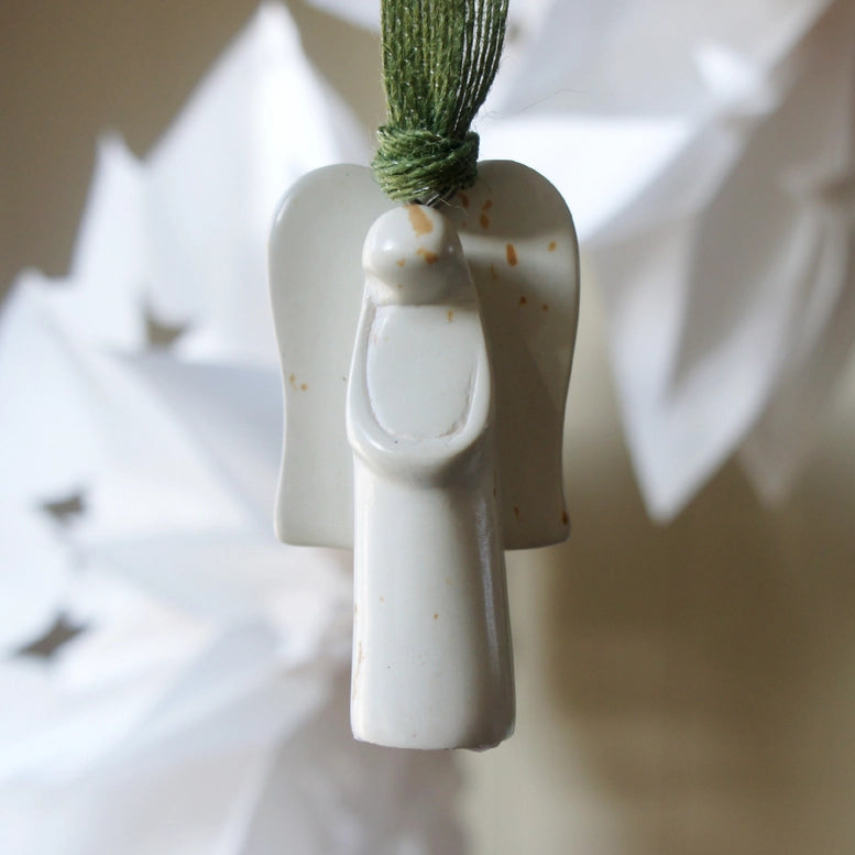 Soapstone Angel Ornament