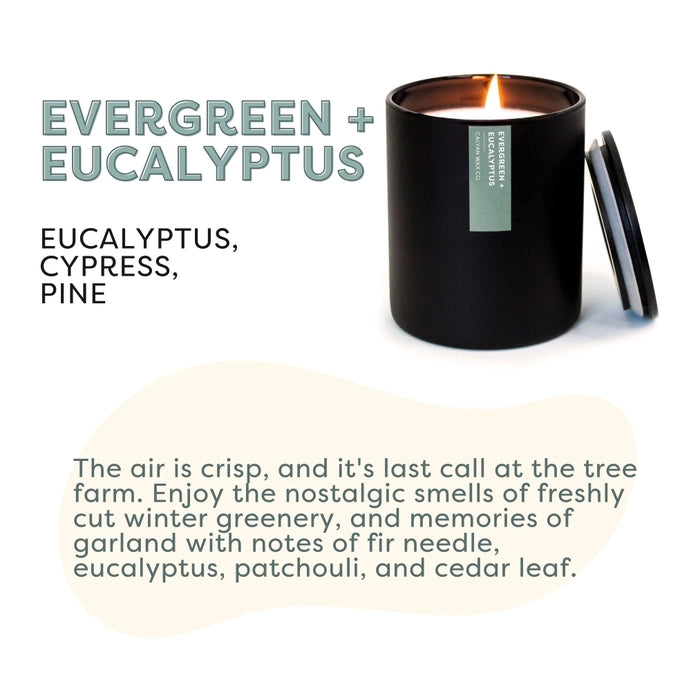 Evergreen + Eucalyptus Matte Black Tumblr