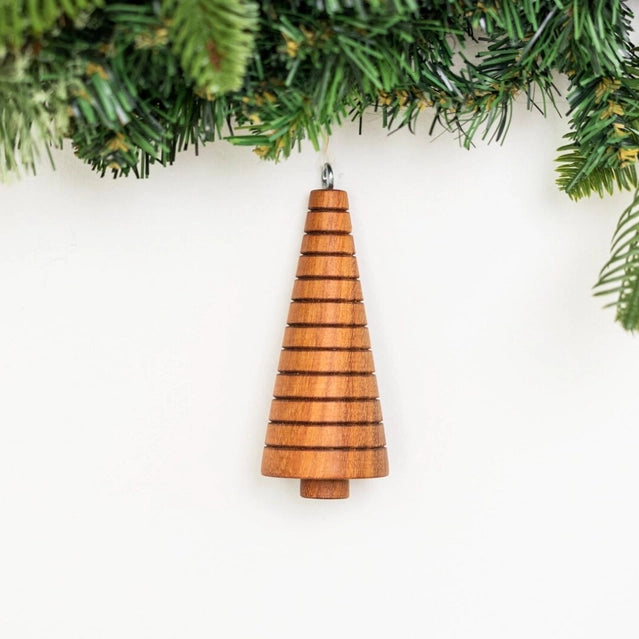 Reclaimed Wood Tree Ornaments | Assorted