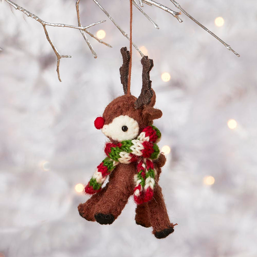 Red Nose Reindeer Ornament