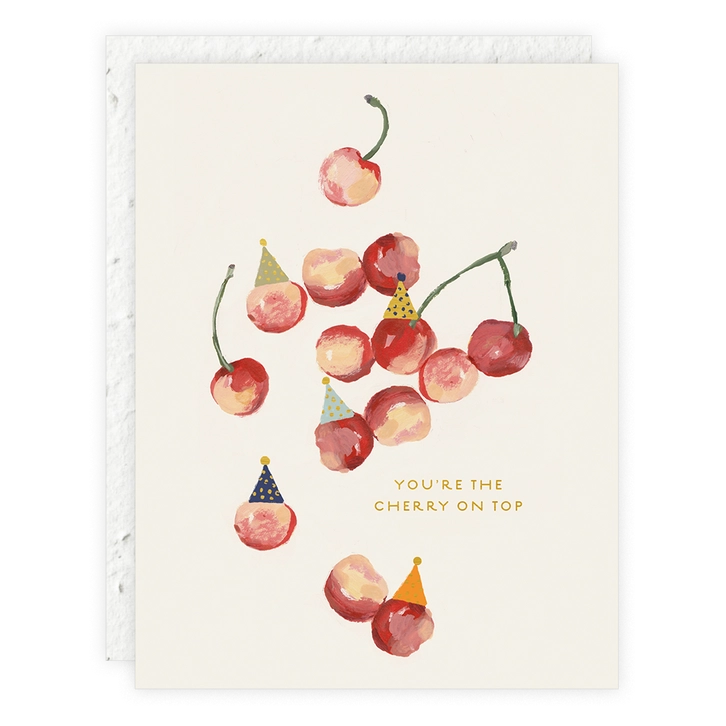 Cherry On Top Plantable Birthday Card