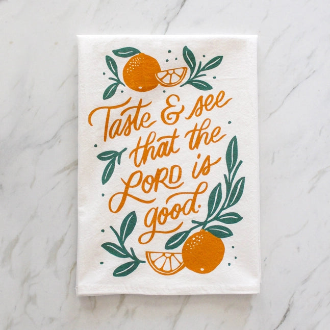 Taste + See Tea Towel