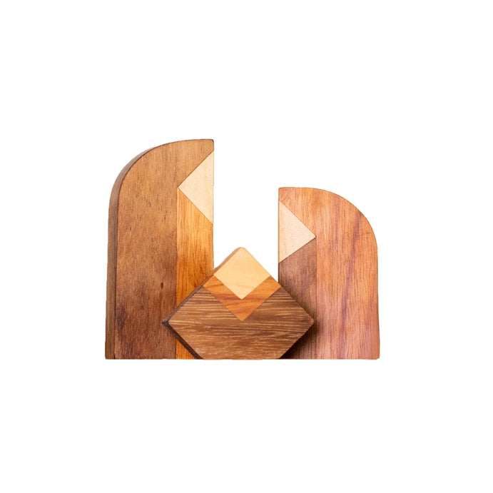 Holy Family Modern Wood Nativity Scene