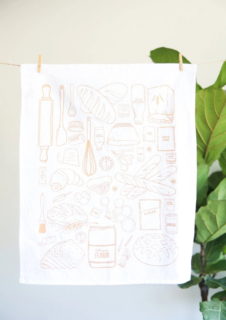 Bread Baking Tea Towel