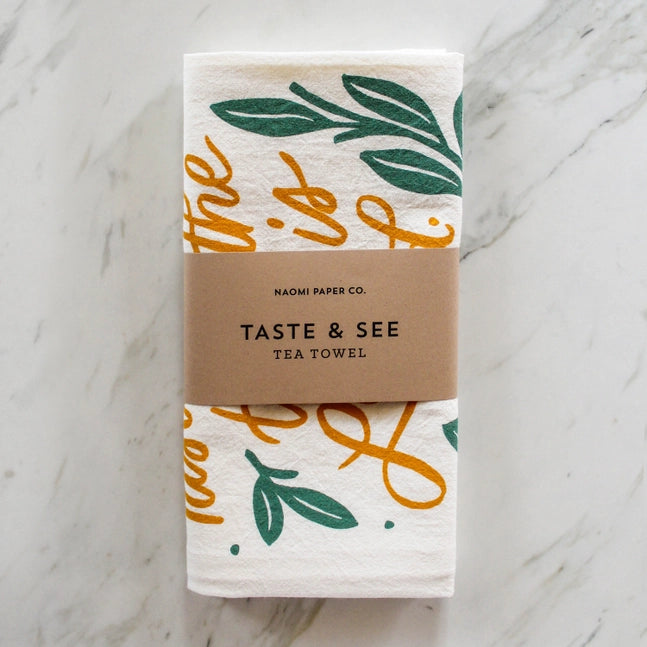 Taste + See Tea Towel