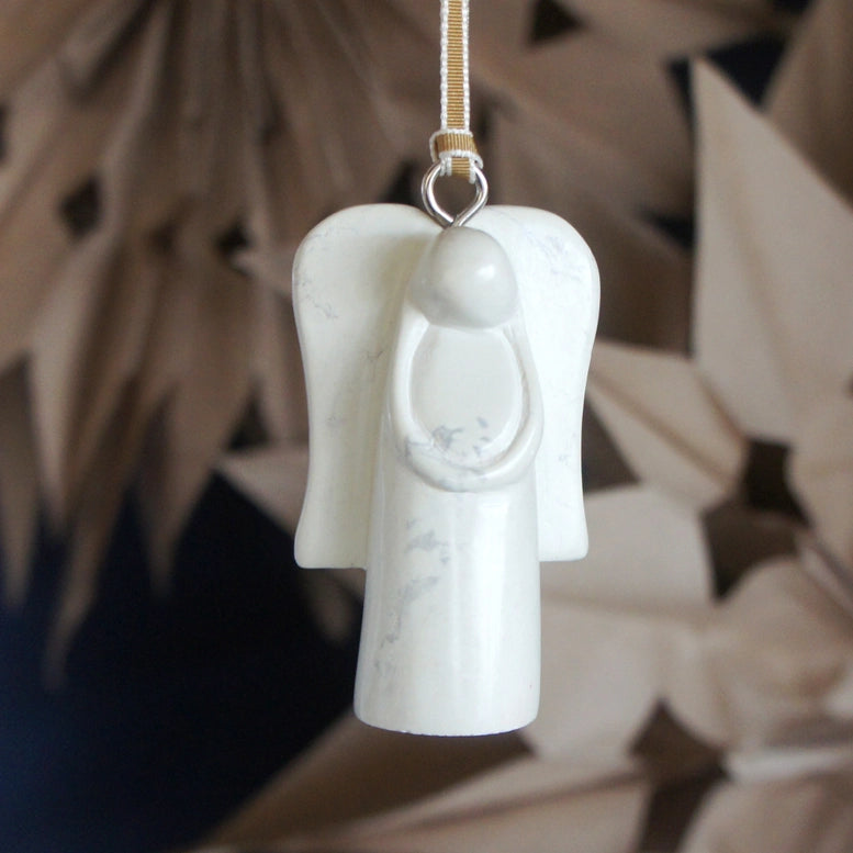 Soapstone Angel Ornament