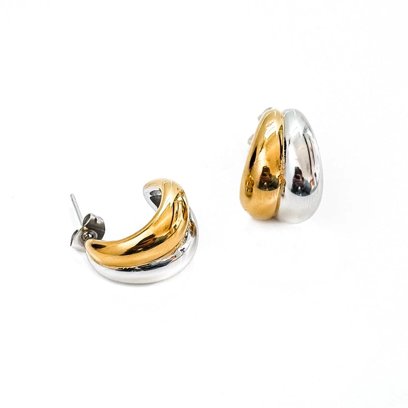 Etta Mixed Metal Earrings