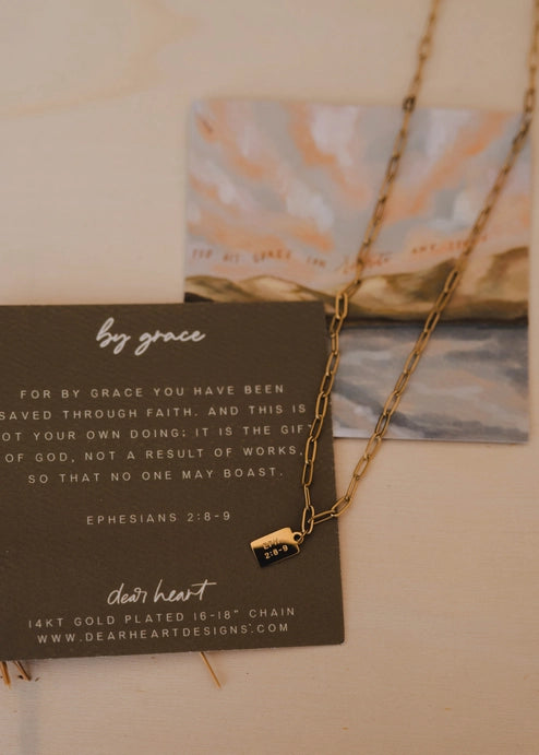 By Grace Mini Tag Necklace