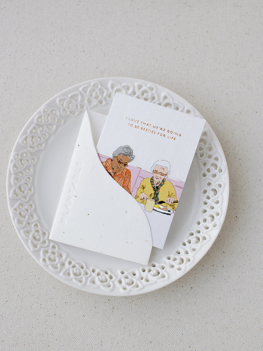 Forever Friends Love + Friendship MINI Plantable Card