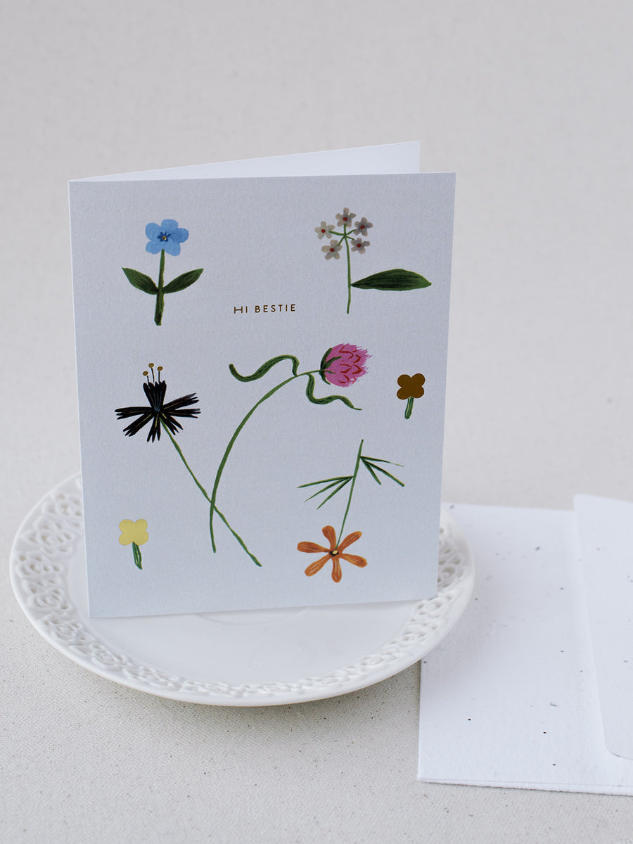 Quirky Petals Just To Say Hi Plantable Card