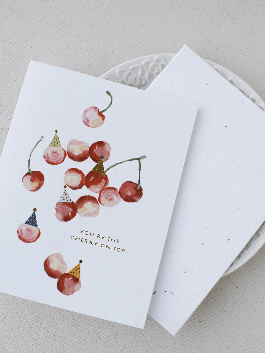 Cherry On Top Plantable Birthday Card