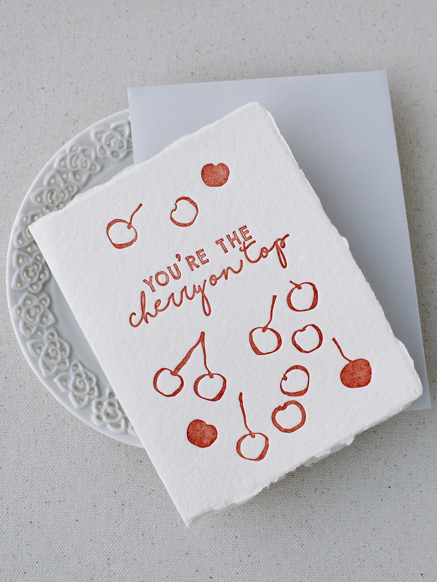 You're the Cherry On Top Folded Greeting Card