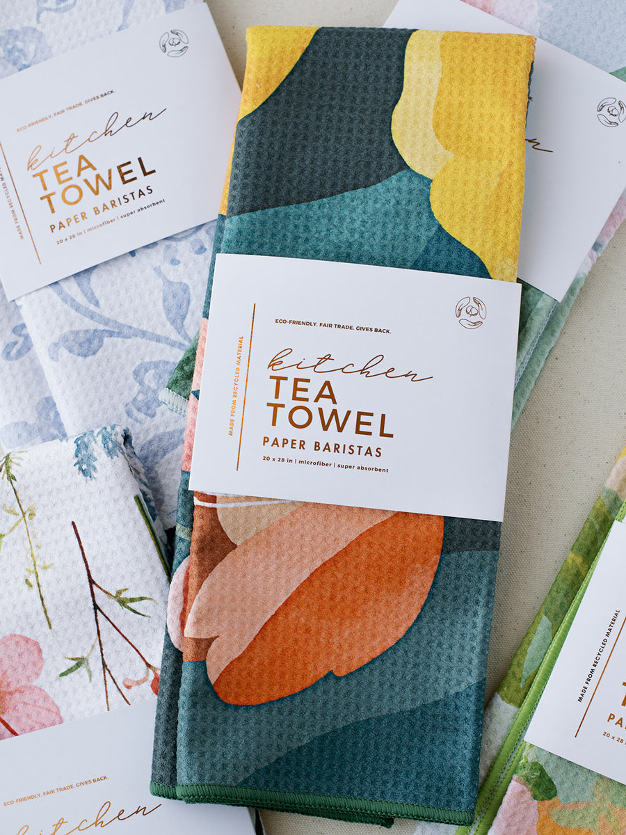 Green + Wildflower | Recycled Microfiber Waffle Tea Towel