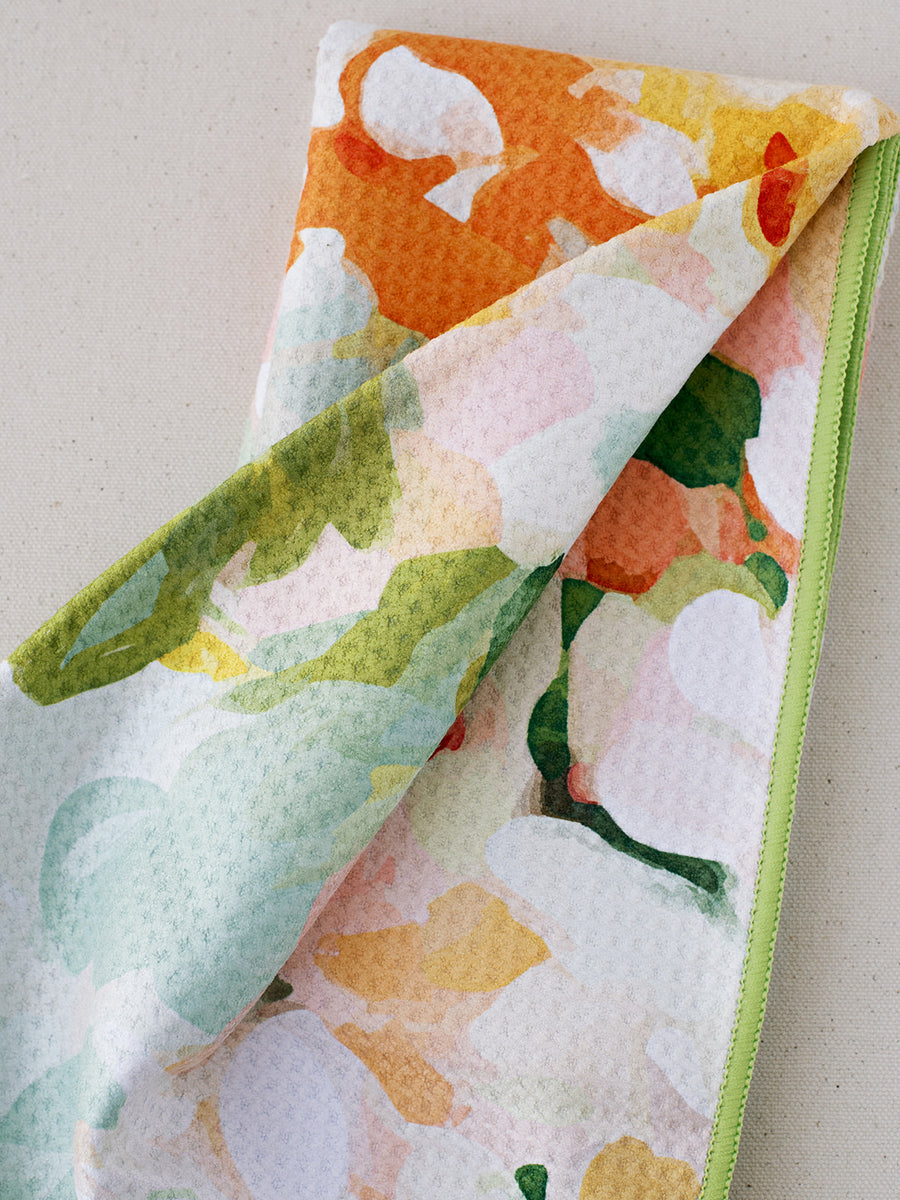 Sunny Abstract | Recycled Microfiber Waffle Tea Towel