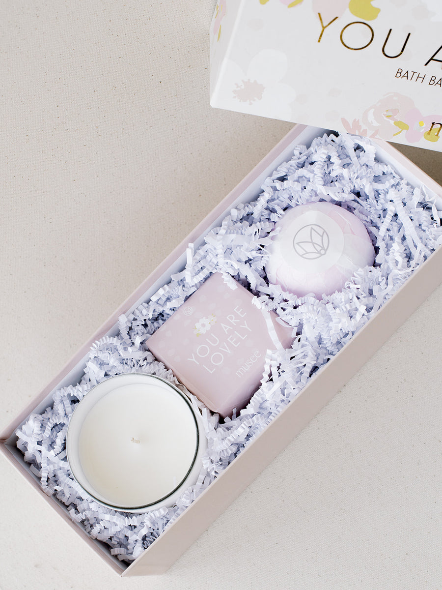 You Are Lovely | Candle, Bath Bomb, Soap Set