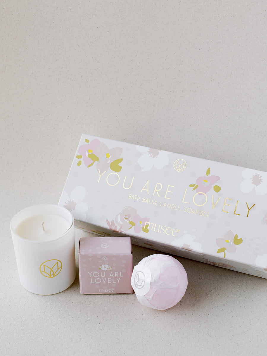 You Are Lovely | Candle, Bath Bomb, Soap Set