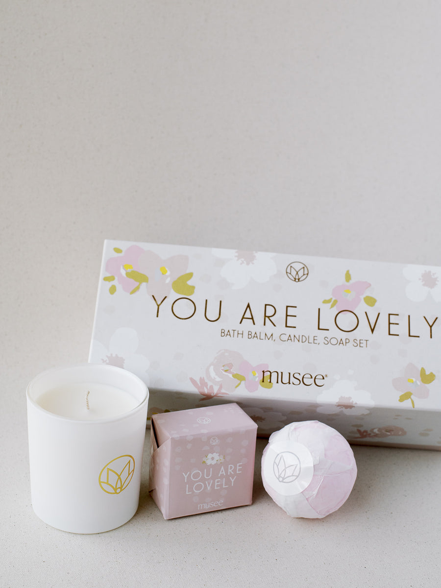 You Are Lovely | Candle, Bath Bomb, Soap Set