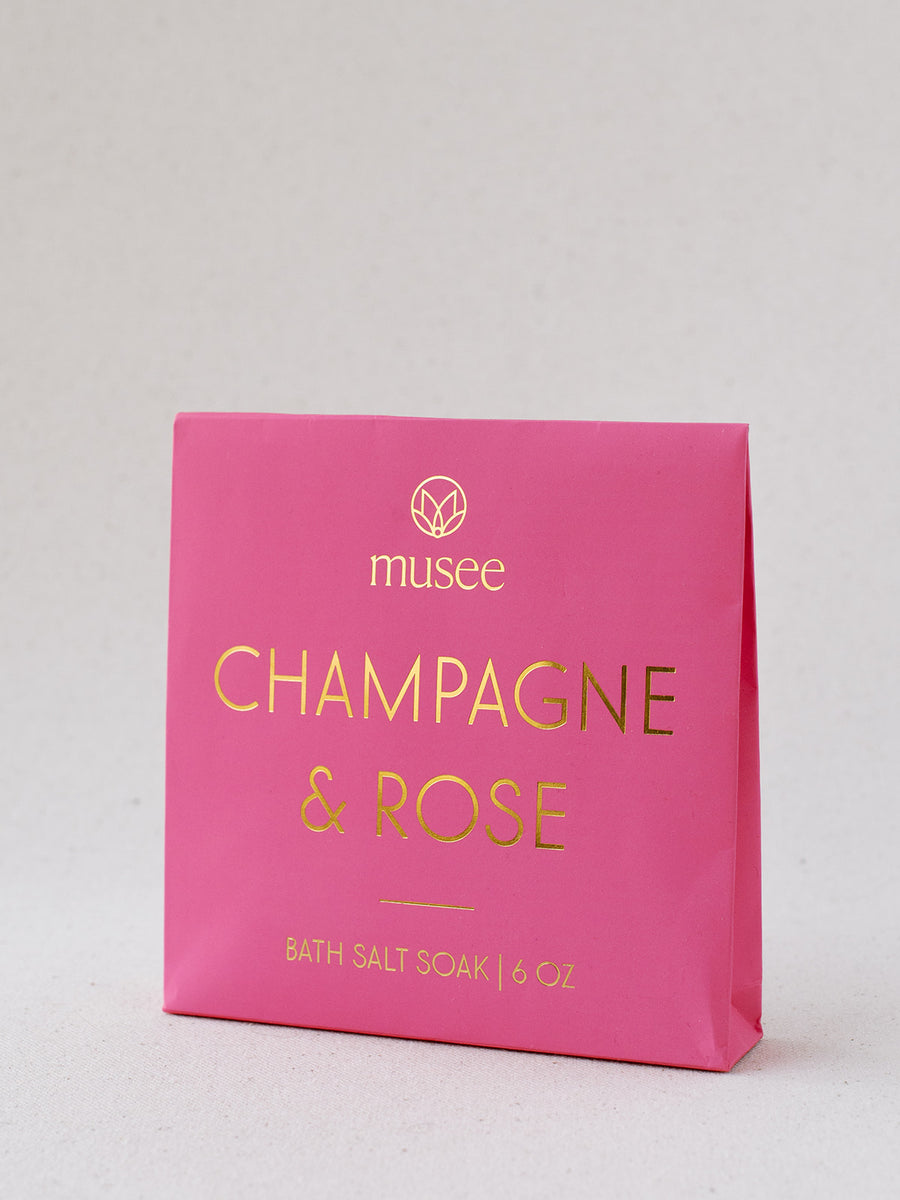 Champagne + Rose Mini Bath Salt Soak