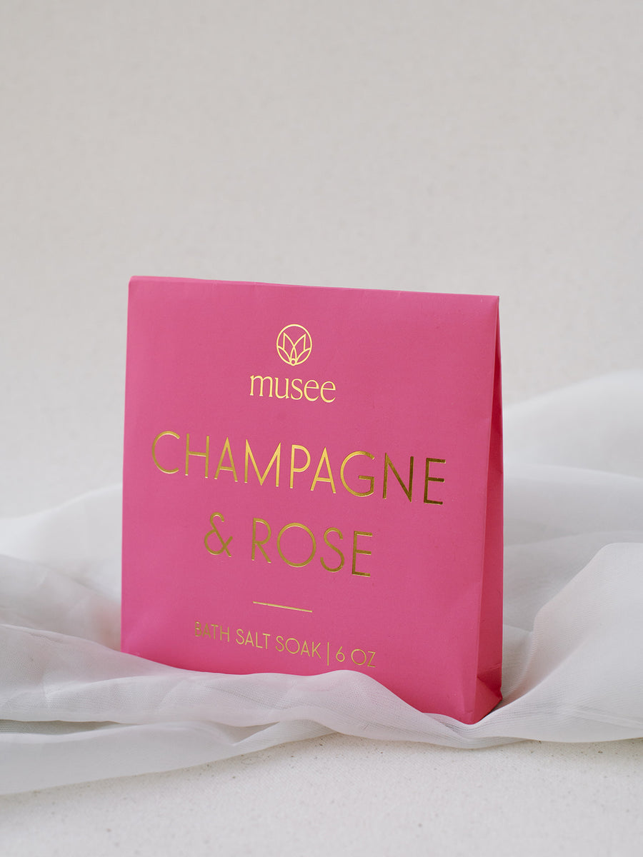 Champagne + Rose Mini Bath Salt Soak