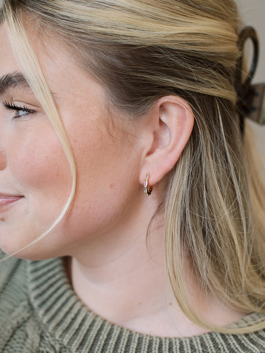 Crystal Hoop Earrings