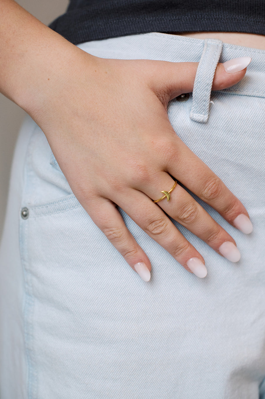 Crescent Moon Ring