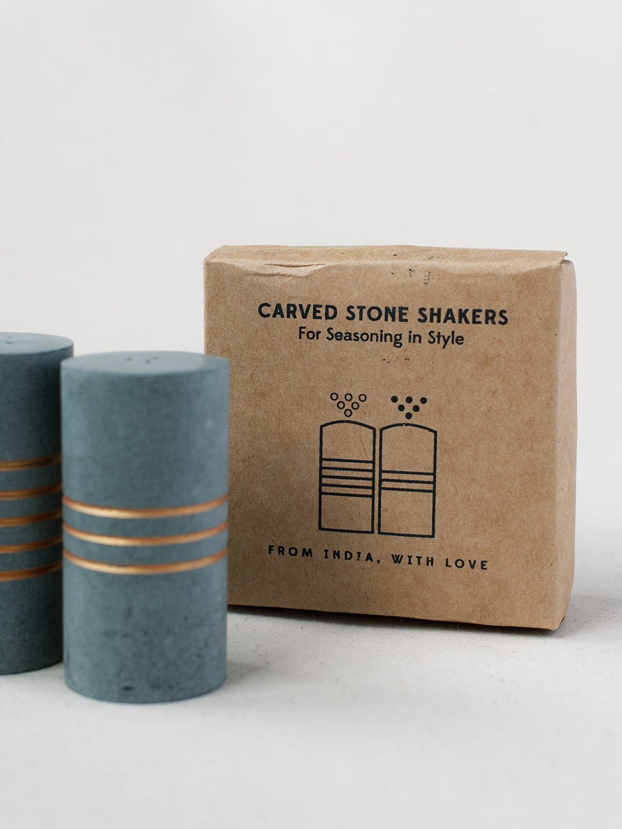 Salt + Pepper Stone Shakers