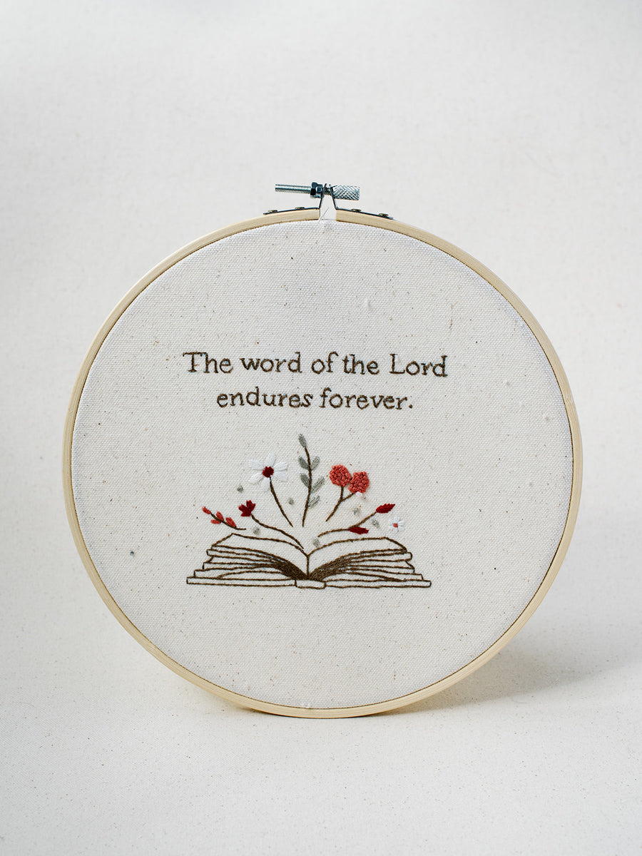 The Word of the Lord Embroidery Hoop