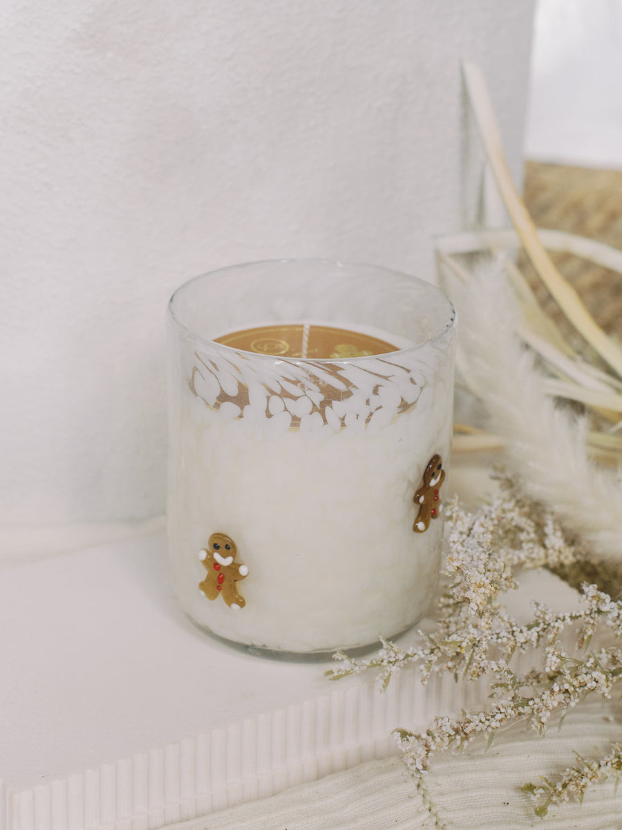 Oh Snap Gingerbread Man Candle