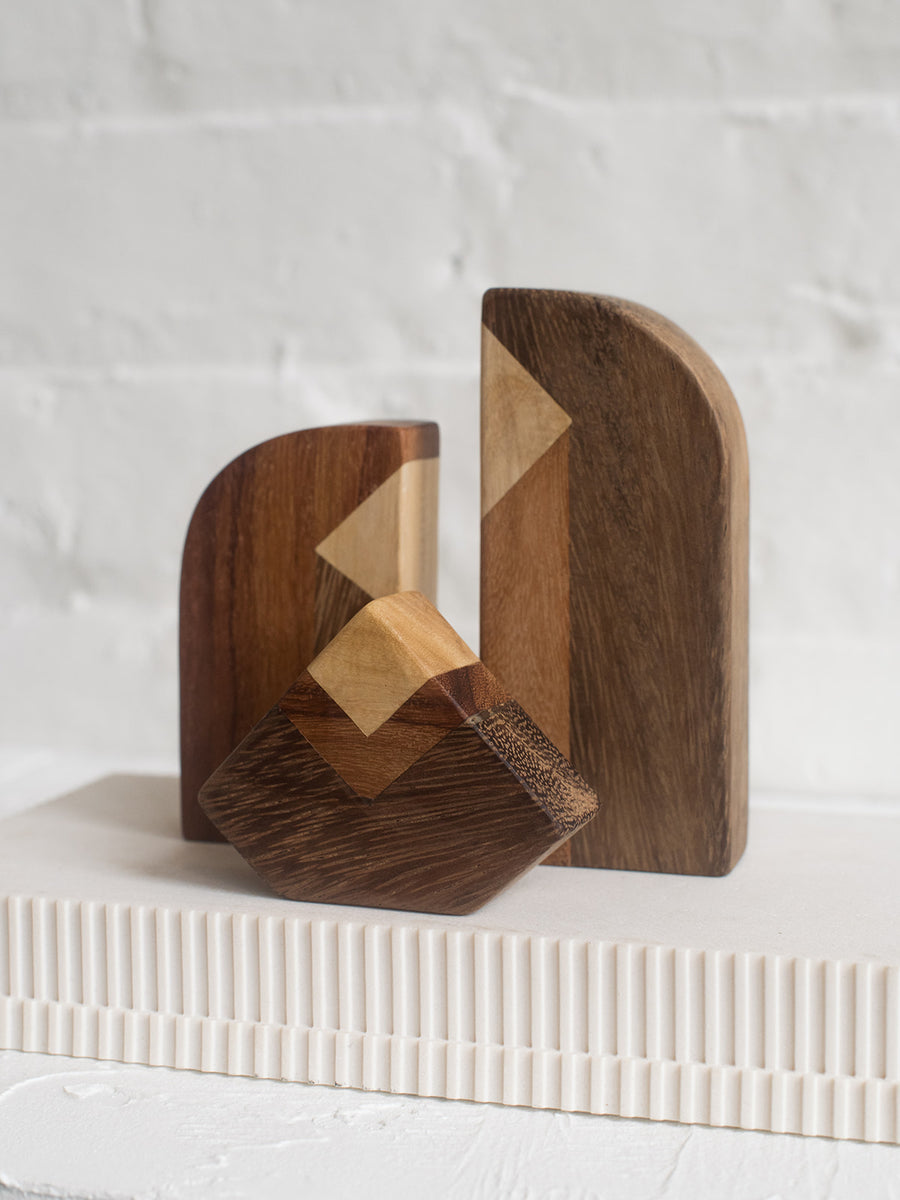 Holy Family Modern Wood Nativity Scene