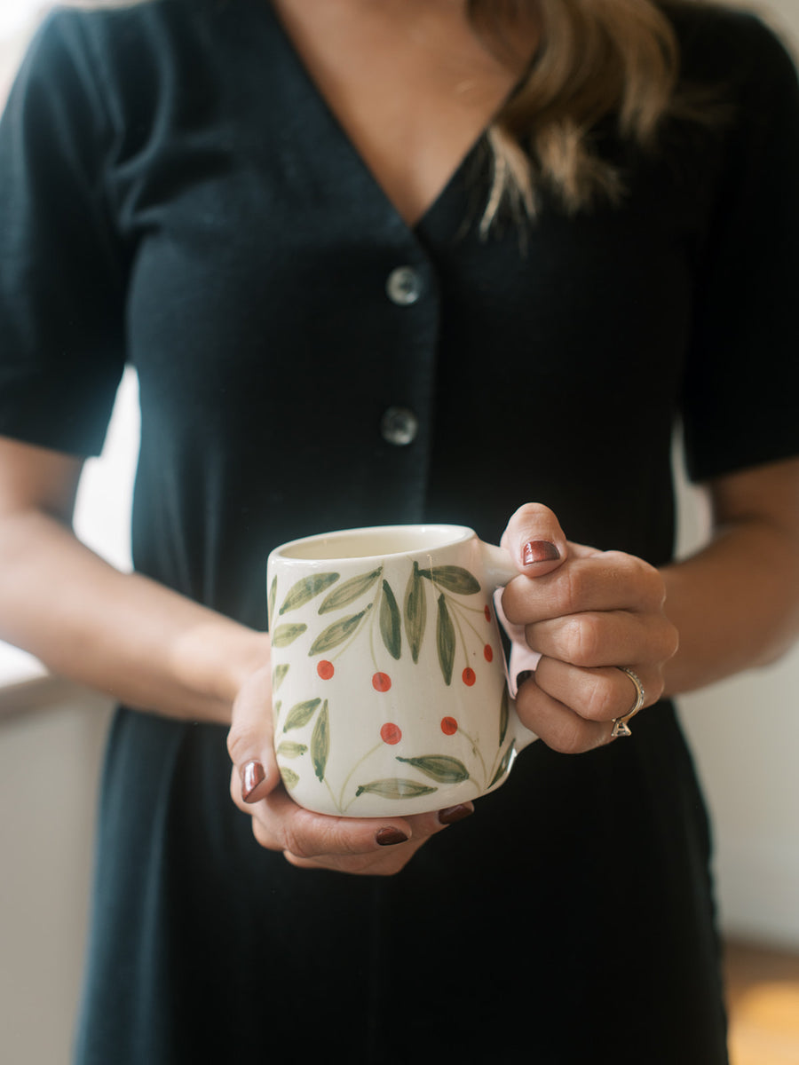 Olive Leaf Coffee Mug