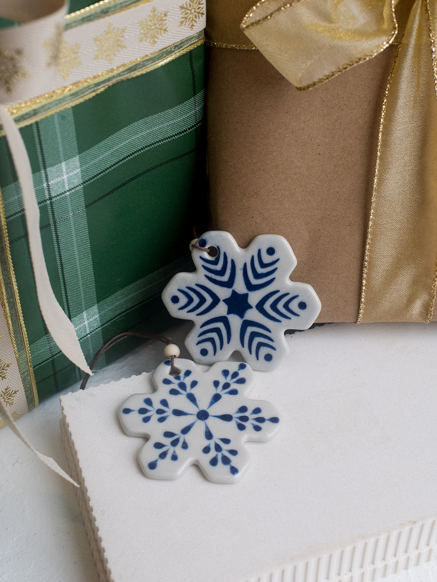 Ceramic Snowflake Ornaments