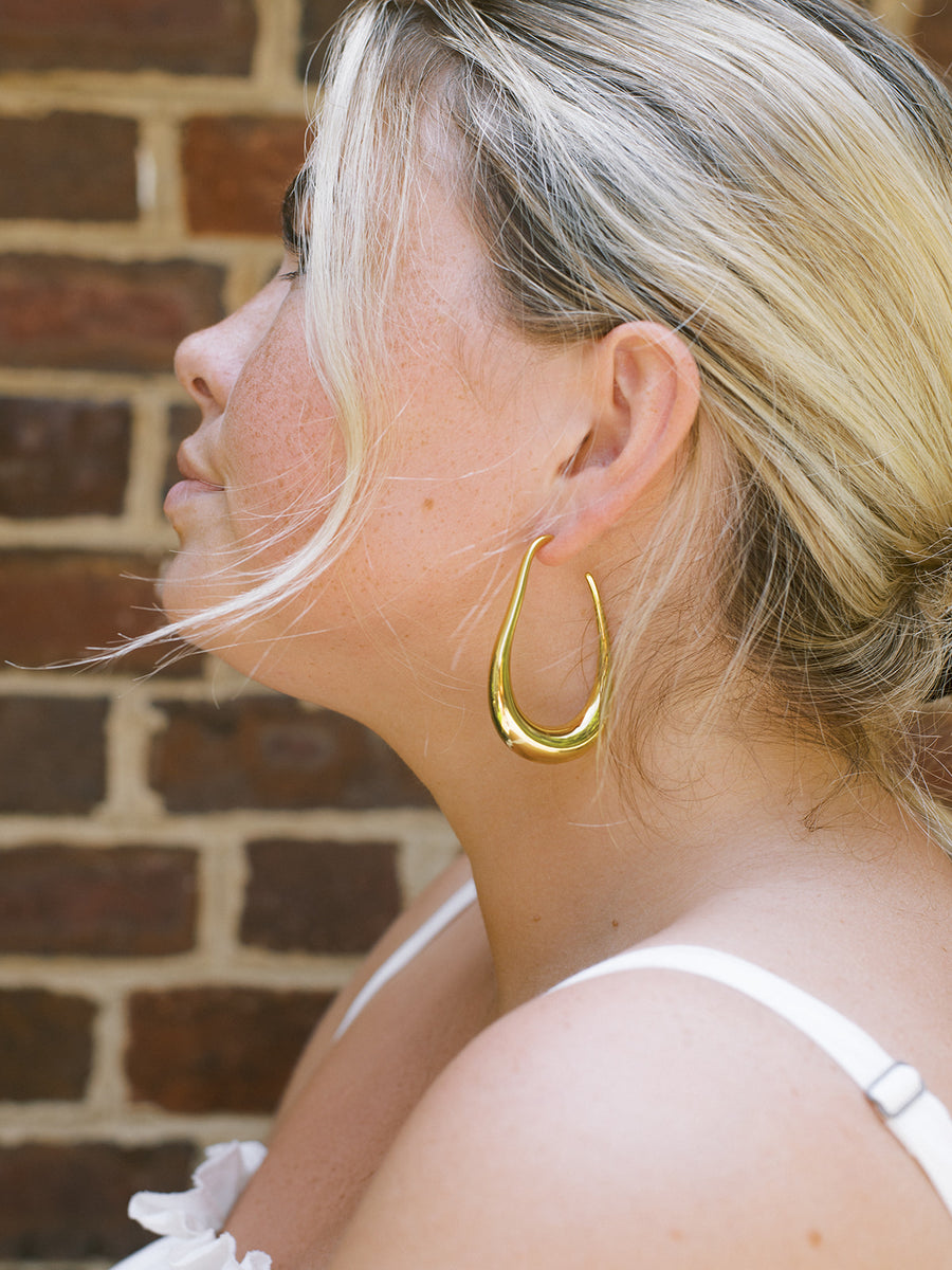Edfina Large Hoop Earrings | 2 Colors
