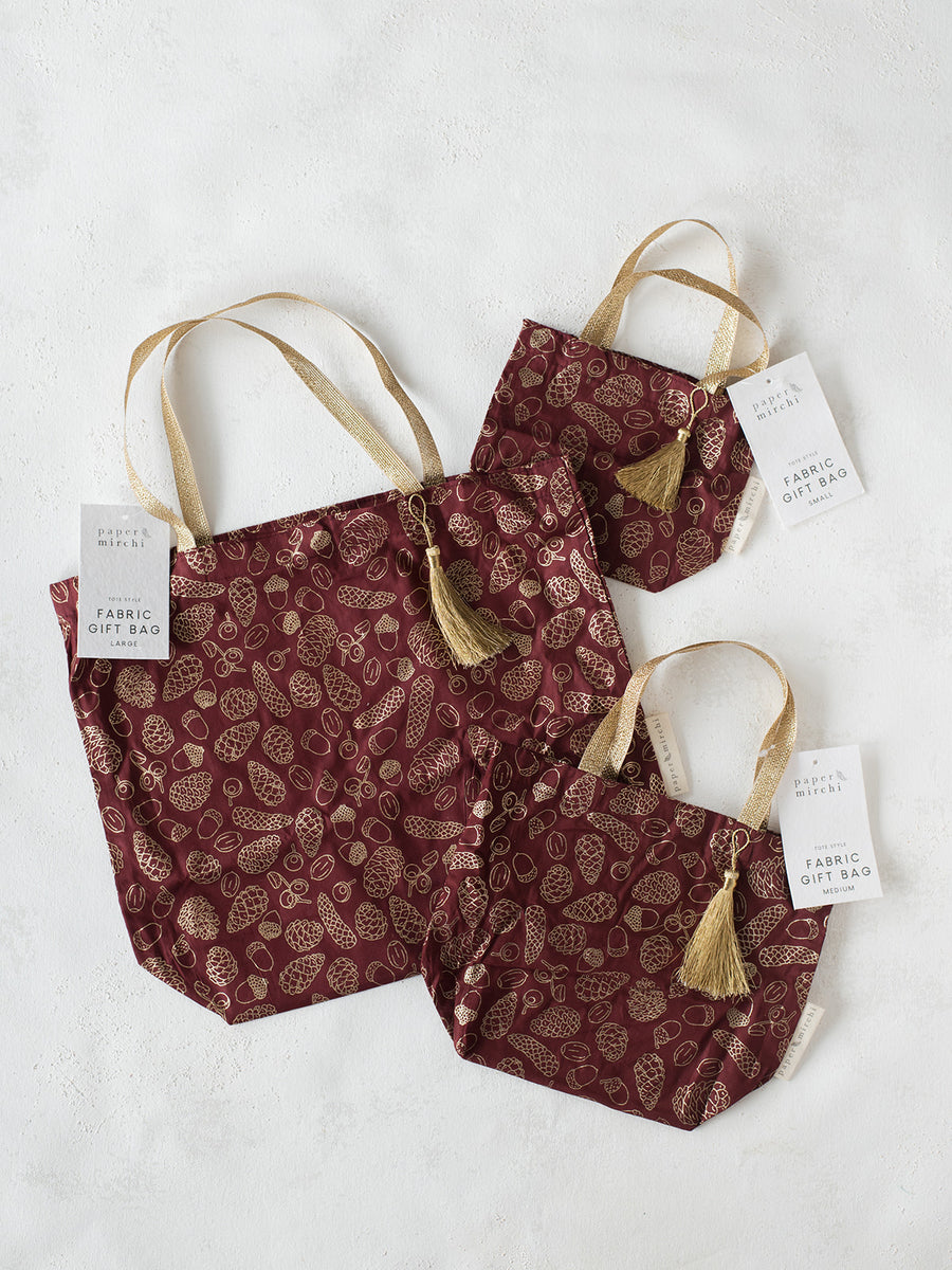 Reusable Fabric Gift Bags | 3 Sizes