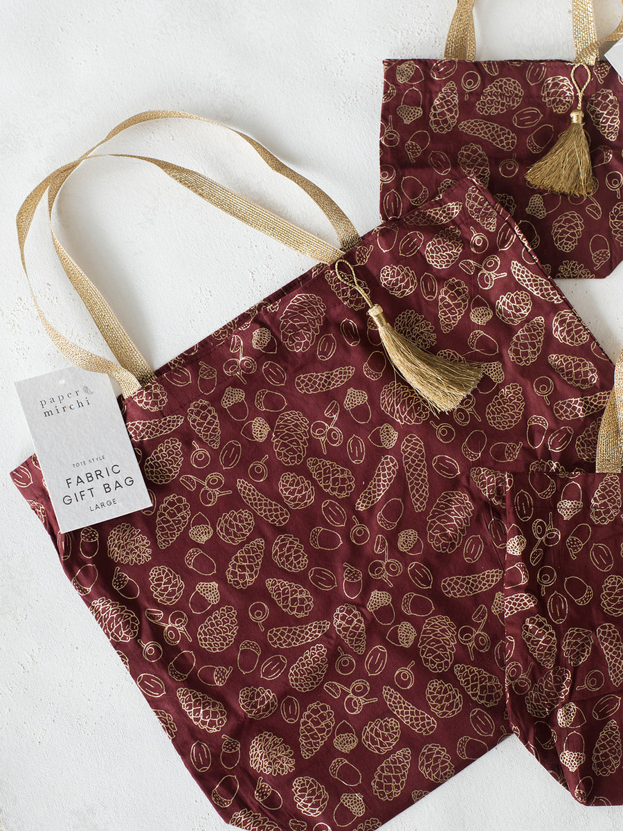 Reusable Fabric Gift Bags | 3 Sizes